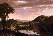 Frederic Edwin Church New England Landscape oil on canvas
